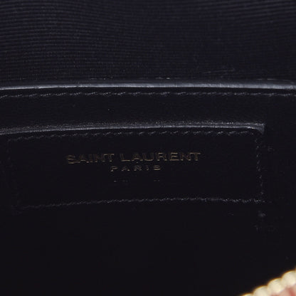 Saint Laurent Lambskin Matelasse Chevron Classic Monogram Shoulder Bag Red 6 of 7