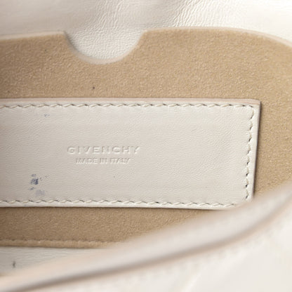 Givenchy Goatskin Quilted GV3 Mini Pocket Convertible Bag White 6 of 12