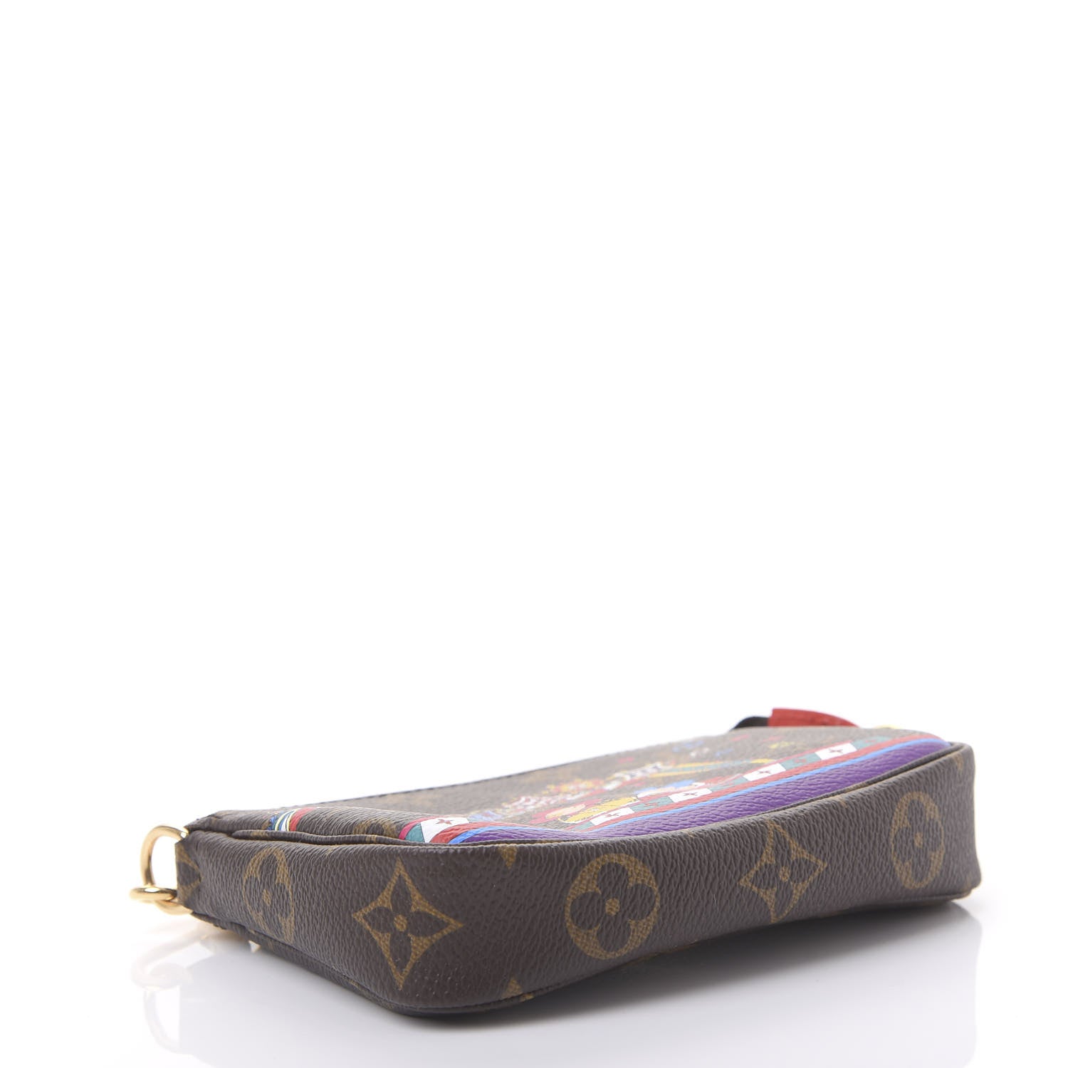 Louis Vuitton Monogram 2020 Christmas Animation Bumper Cars Mini Pochette Accessories Coquelicot 4 of 11