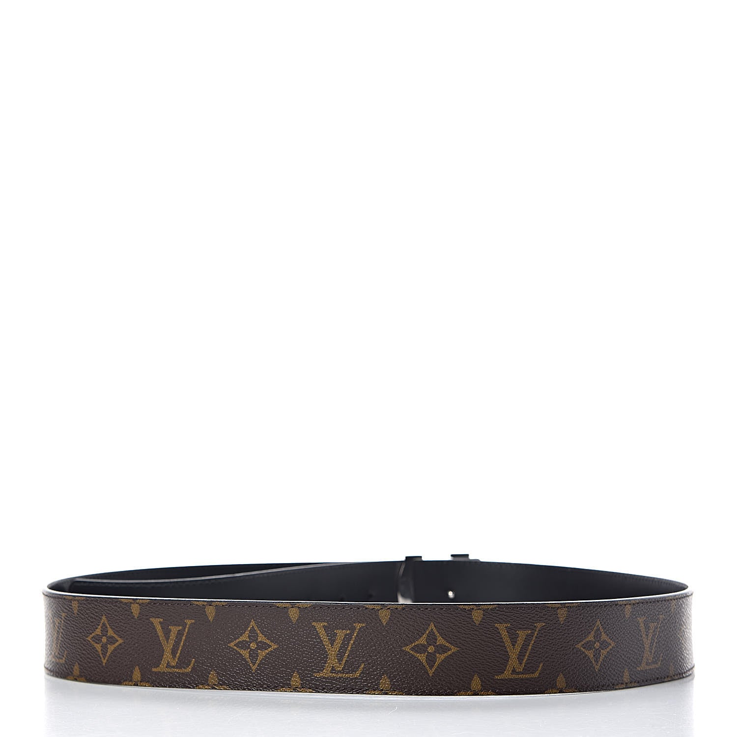 Louis Vuitton Calfskin Monogram 40mm LV Initiales Reversible Belt 105 42 Black 3 of 6