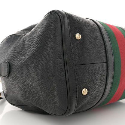 Gucci Calfskin Vintage Web Medium Boston Black 10 of 17