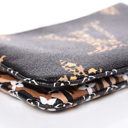 Louis Vuitton Monogram Giant Jungle Pochette Double Zip Black 8 of 10