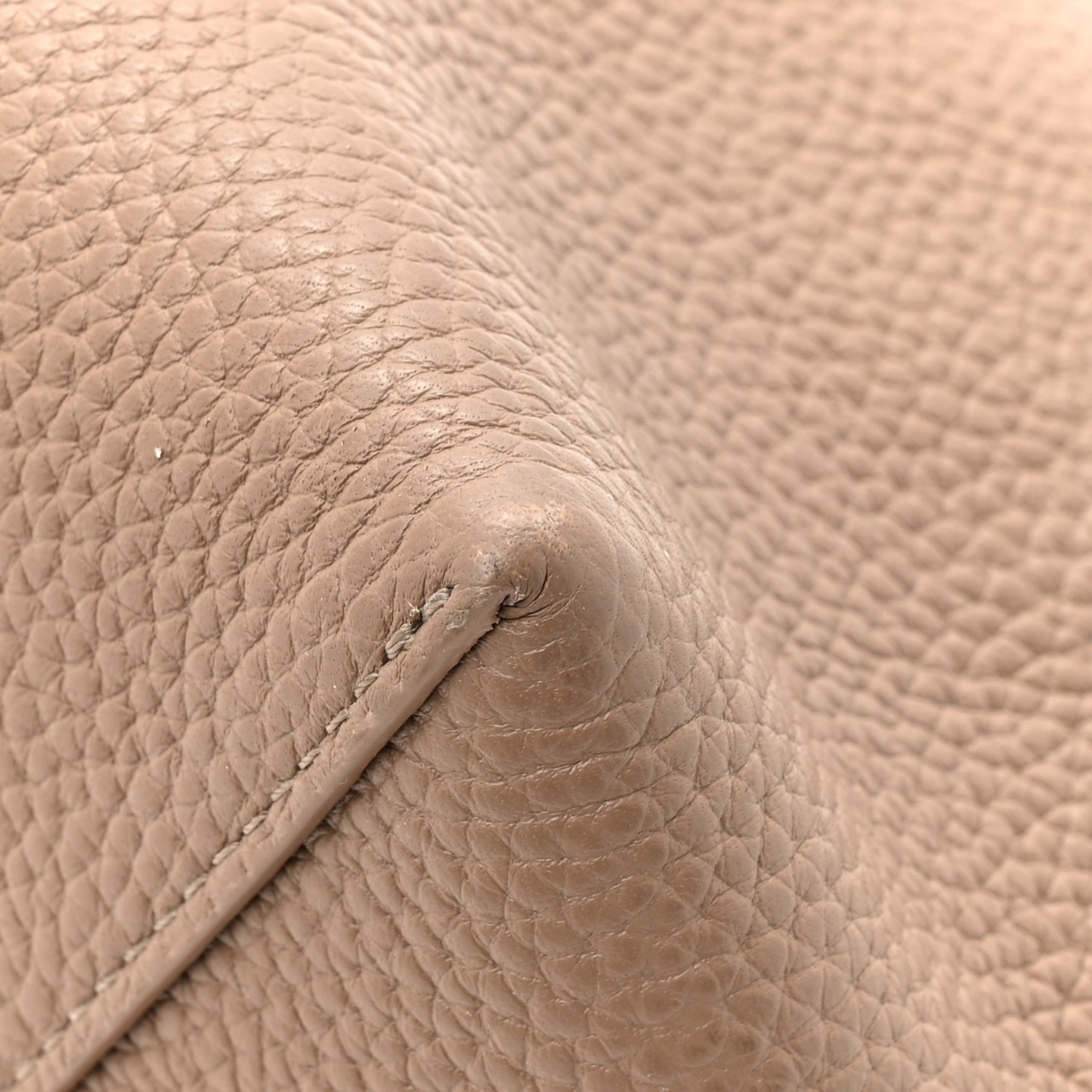 Pebbled Calfskin Small Everyday Cabas Biscotto