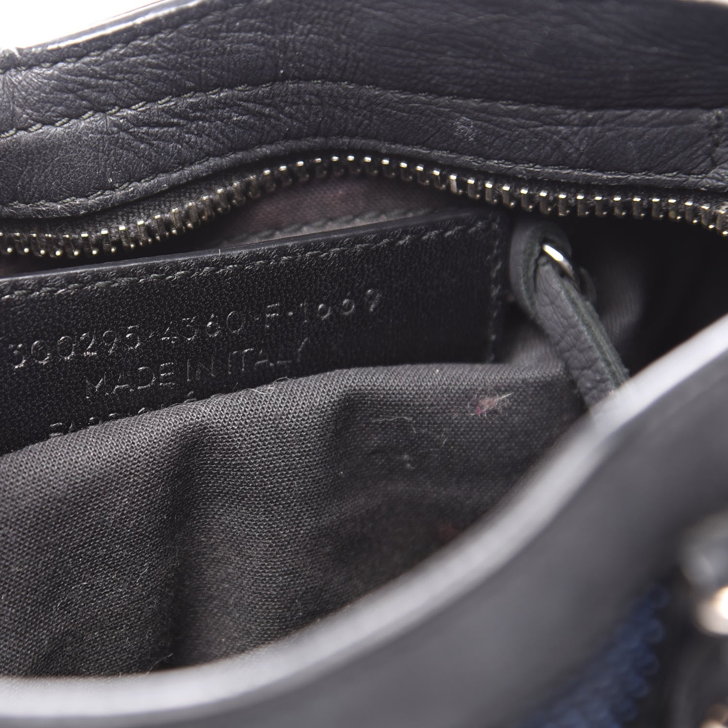 Balenciaga Mesh Agneau Arena Classic Silver Hardware Mini City Black Navy Orange 8 of 10