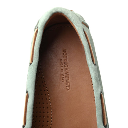 Bottega Veneta Suede Intrecciato Wave Driver Moccasin Loafers 36 New Sage 7 of 7