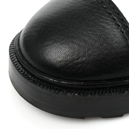 Chanel Lambskin Grained Calfskin CC Cap Toe Short Boots 39.5 White Black 12 of 14
