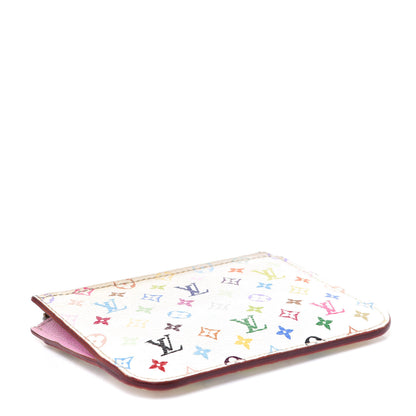 Louis Vuitton Monogram Multicolor Key Pouch White Litchi 4 of 13