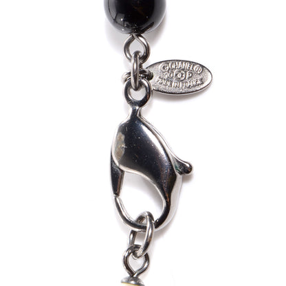 Chanel Pearl Crystal CC Beaded Long Necklace 5 of 6