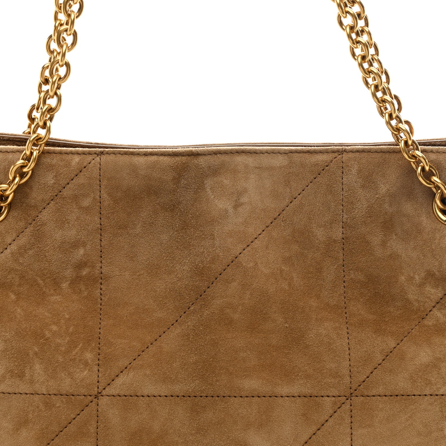 Saint Laurent Suede Medium Jamie Shopping Tote Golden Leaf 10 of 13