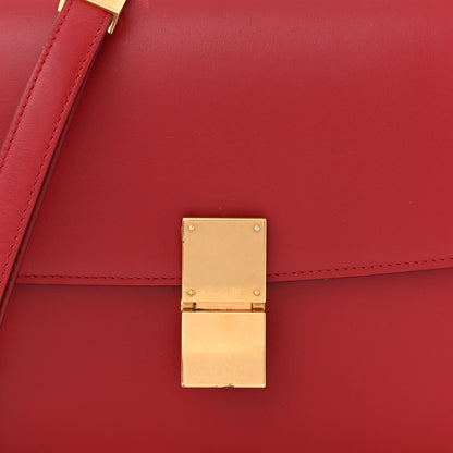 Celine Box Calfskin Medium Classic Box Flap Bag Red 8 of 13