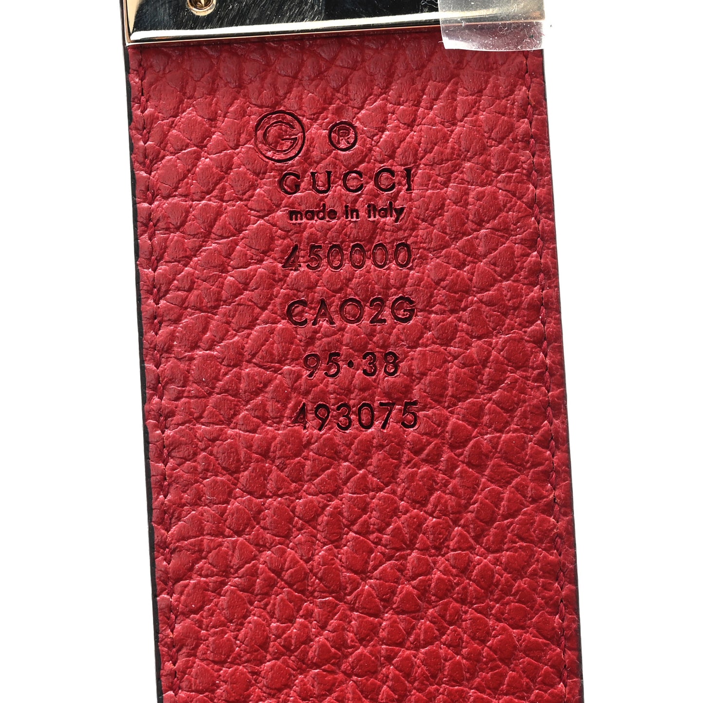 Calfskin 1973 Reversible Belt 95 38 Black Red