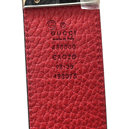 Gucci Calfskin 1973 Reversible Belt 95 38 Black Red 3 of 5