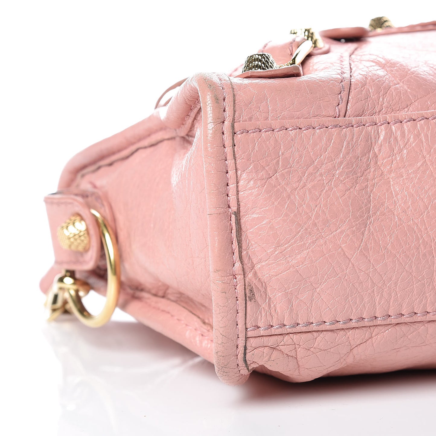 Agneau Giant 12 Gold Hardware Mini City Rose Peche
