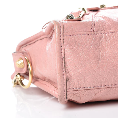 Balenciaga Agneau Giant 12 Gold Hardware Mini City Rose Peche 12 of 27