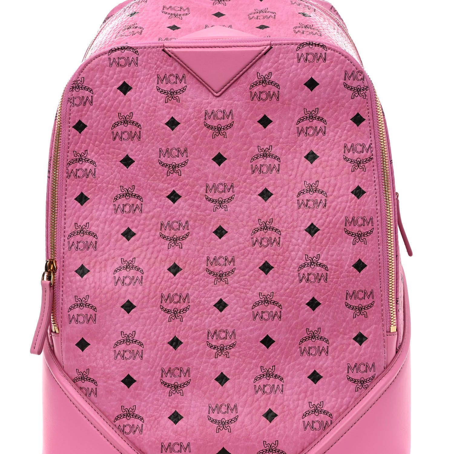 MCM Visetos Medium Duke Backpack Pink 8 of 12