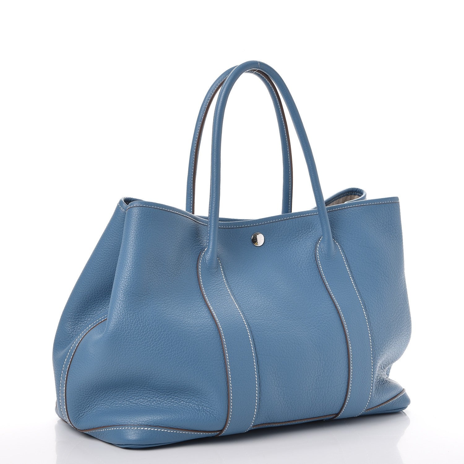 Hermes Buffle Sindhu Garden Party MM 36 Azur 3 of 9