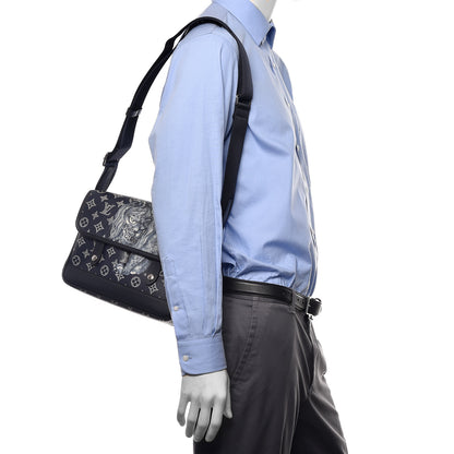 Louis Vuitton Savane Monogram Chapman Messenger PM Encre 2 of 9