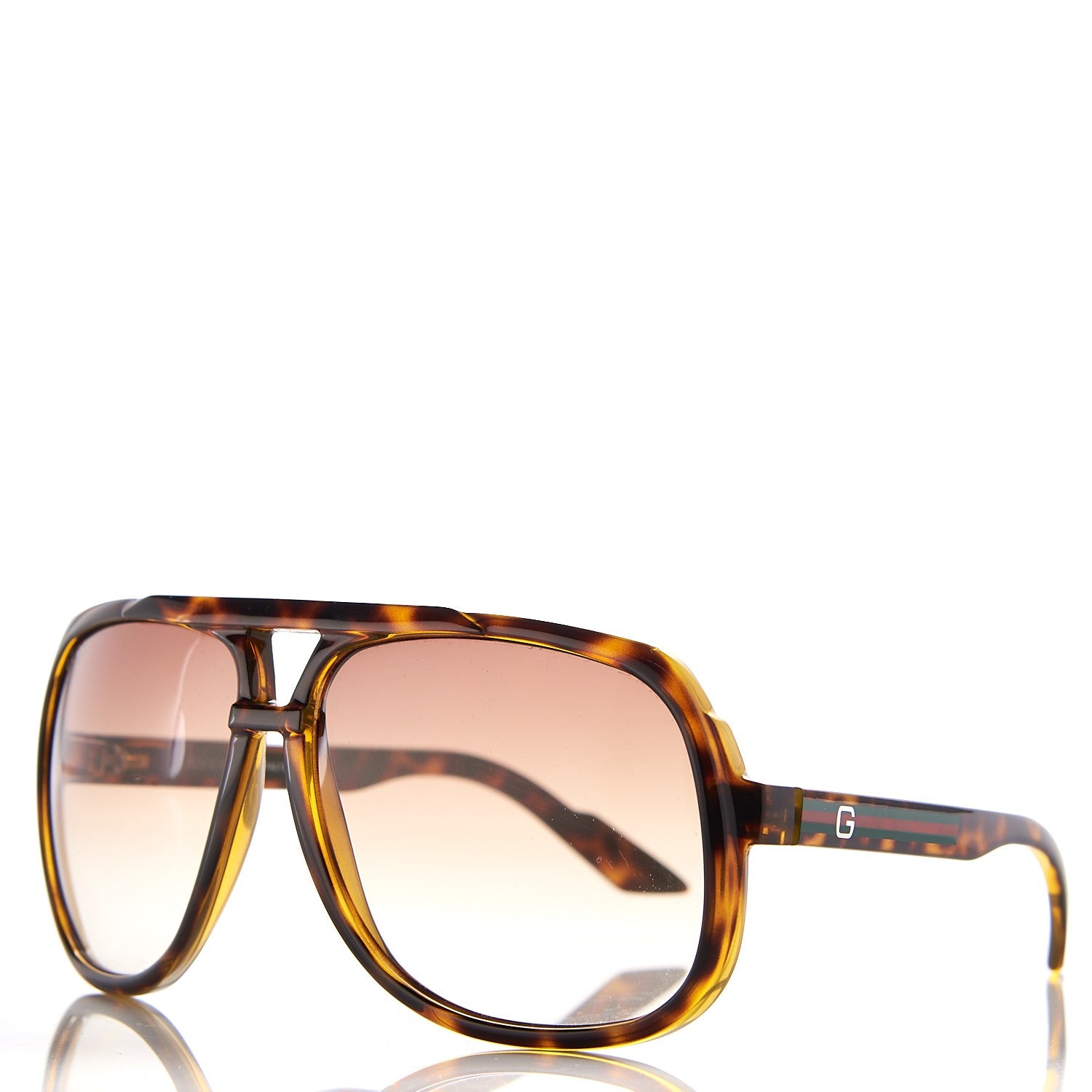 Gucci Acetate Aviator Sunglasses GG 1622/S Tortoise 1 of 8