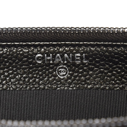 Chanel Caviar Quilted Small Clutch With Chain Dark Charcoal 7 of 9