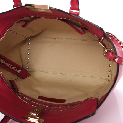 Valentino Garavani Vitello Rockstud Double Handle Tote Cyclamin 5 of 7