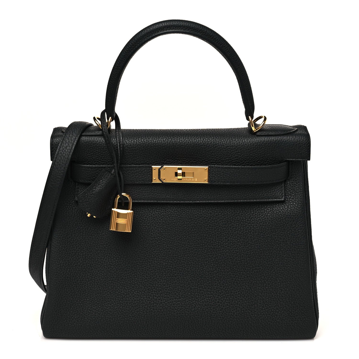 Hermes Togo Kelly Retourne 28 Black 1 of 11