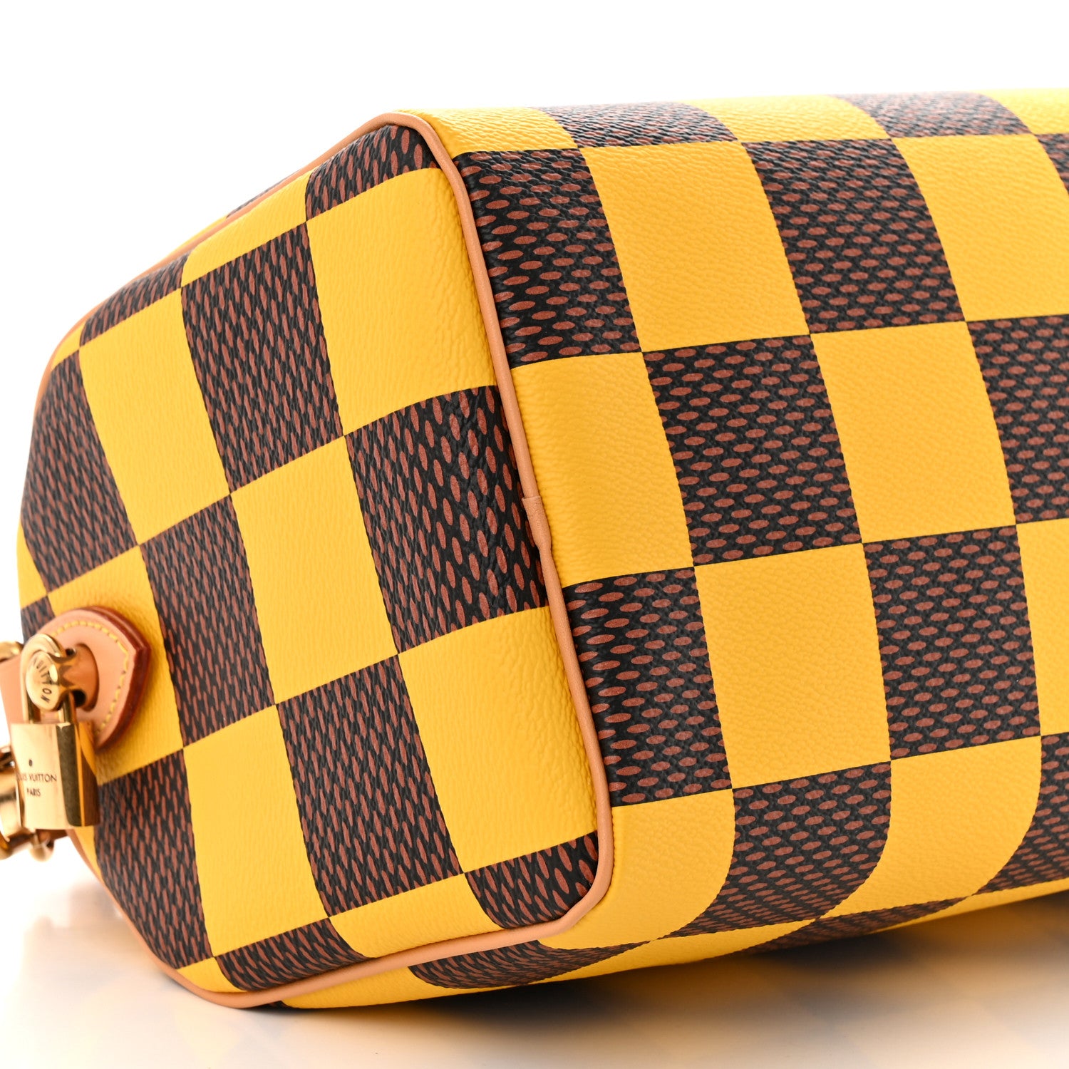Louis Vuitton Damier Pop Speedy Bandouliere 25 Jaune Mat 8 of 9