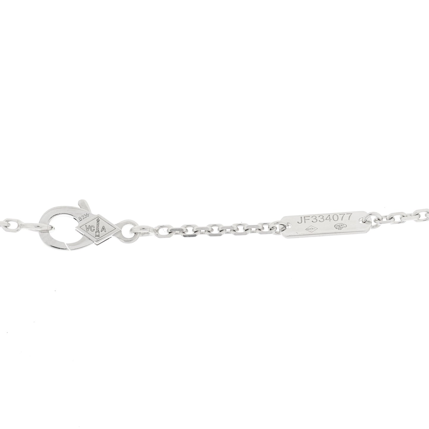 18K White Gold Diamond Large Frivole Pendant Necklace