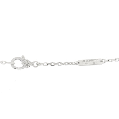 Van Cleef & Arpels 18K White Gold Diamond Large Frivole Pendant Necklace 4 of 5