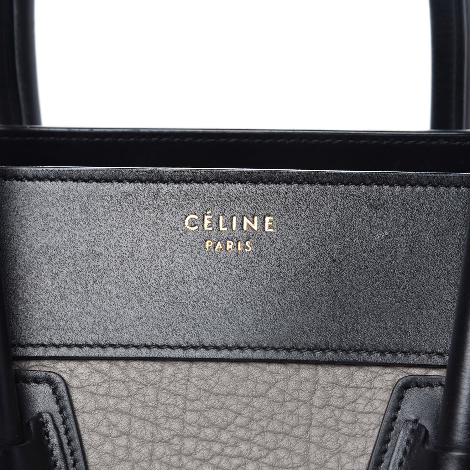 Celine Bullhide Calfskin Suede Mini Tri-Color Luggage Dark Ruby 8 of 13