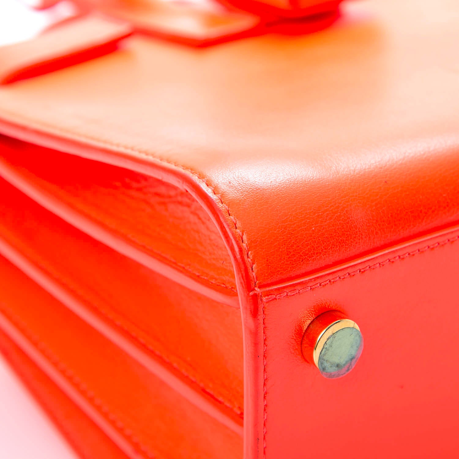 Saint Laurent Calfskin Nano Sac De Jour Orange 6 of 18