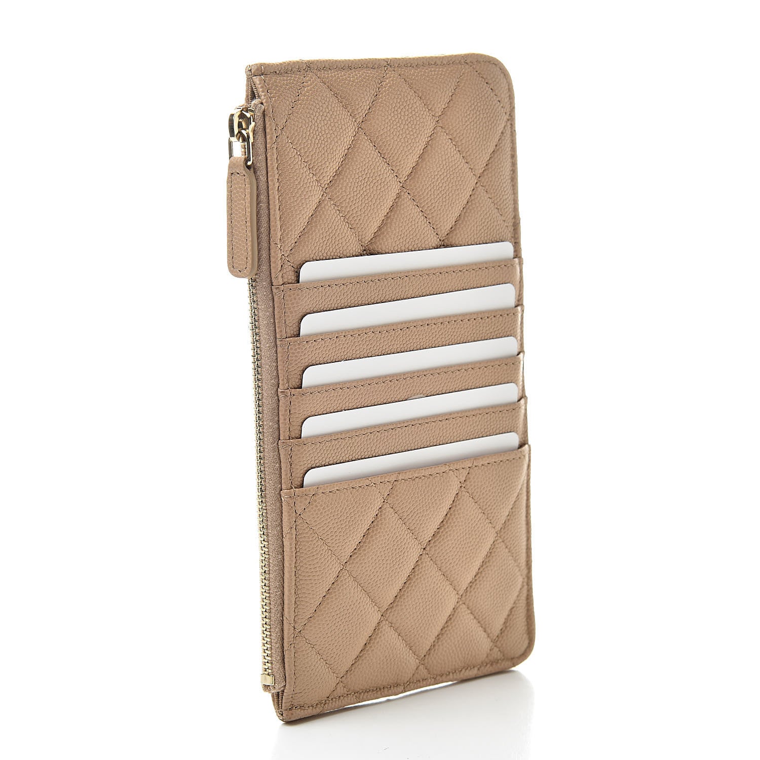 Chanel Caviar Quilted Classic iPhone Pouch Beige 3 of 8