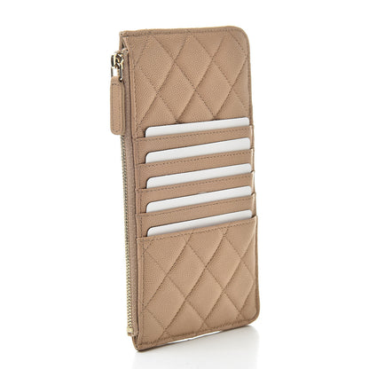 Chanel Caviar Quilted Classic iPhone Pouch Beige 3 of 8