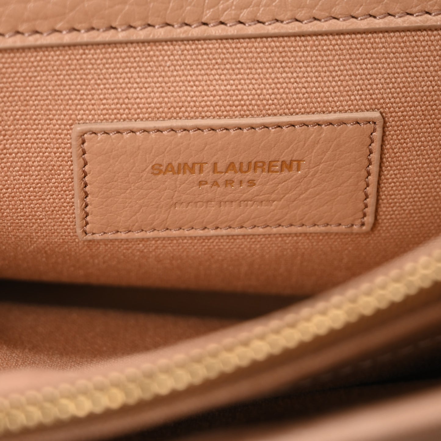 Calfskin Canvas Small Muse Two Beige