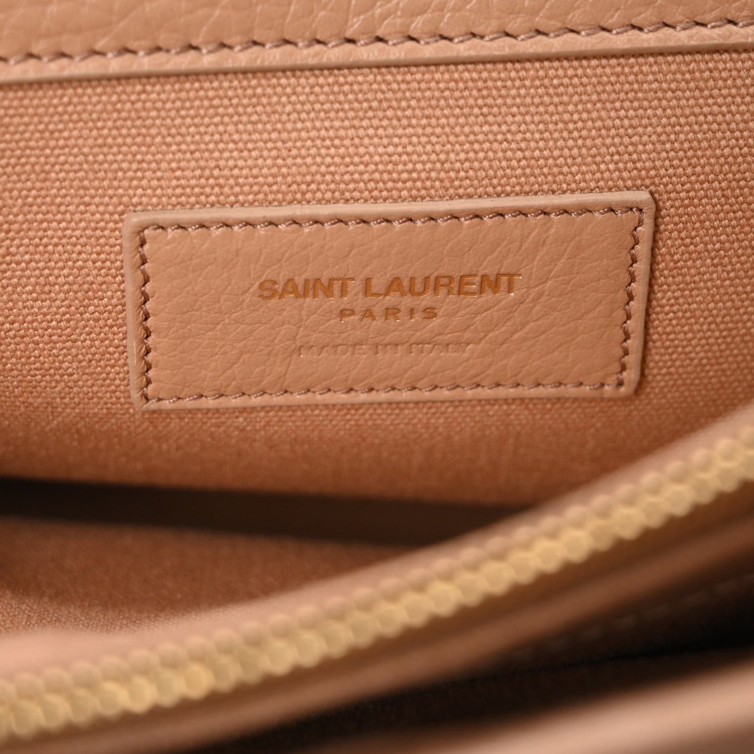 Saint Laurent Calfskin Canvas Small Muse Two Beige 6 of 9