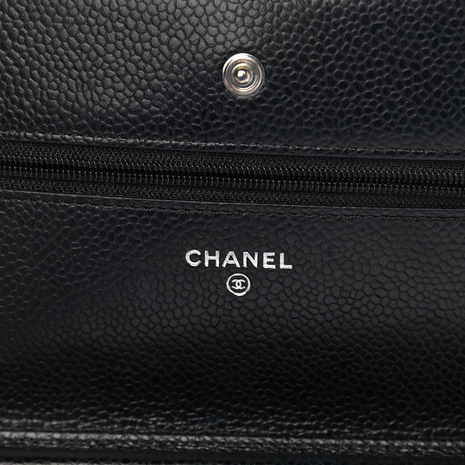 Chanel Caviar Quilted Wallet On Chain WOC Black 6 of 13
