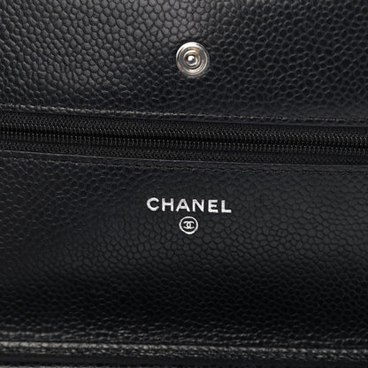 Chanel Caviar Quilted Wallet On Chain WOC Black 6 of 13