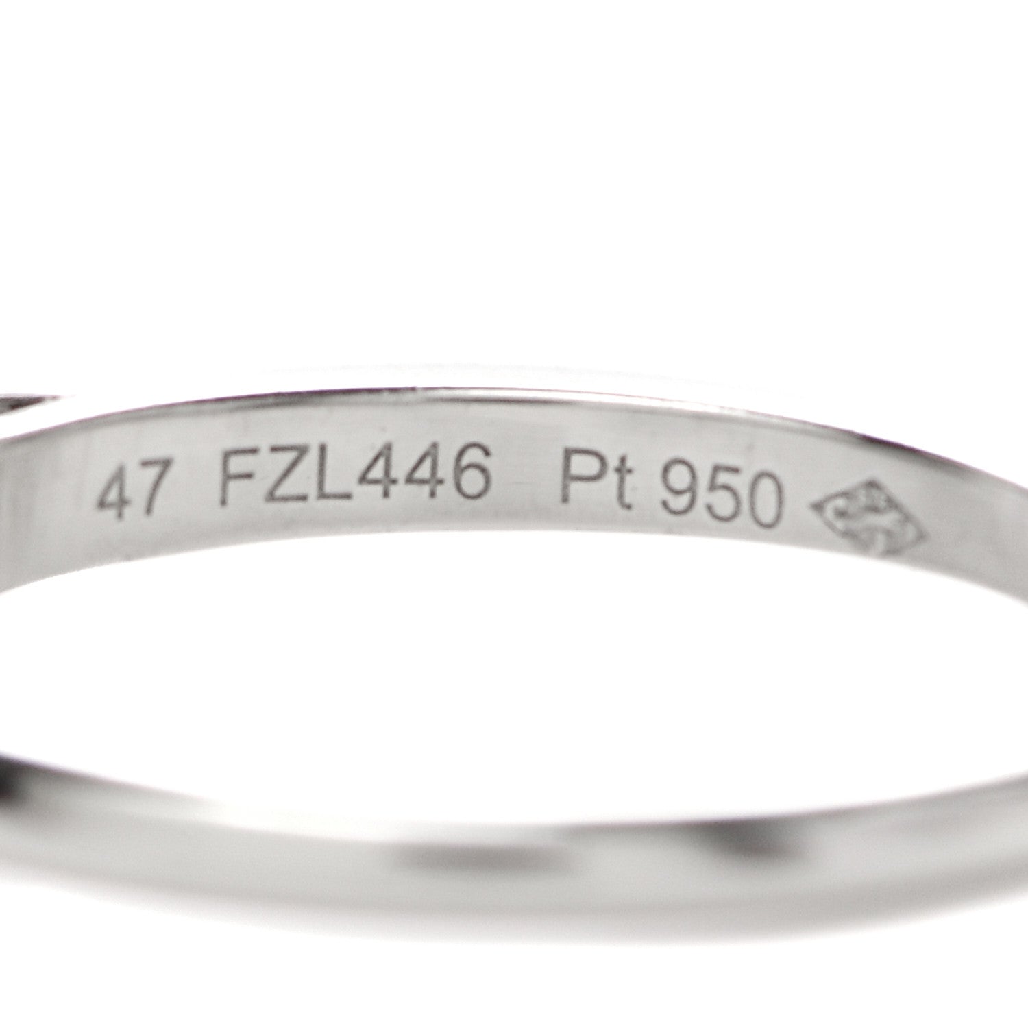 Cartier Platinum Diamond .25ct Solitaire Engagement Ring 47 4 4 of 6