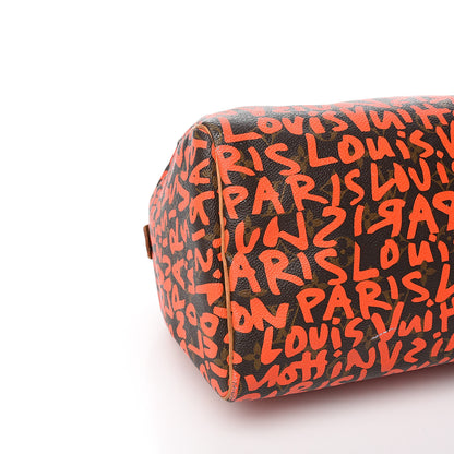 Louis Vuitton Monogram Graffiti Speedy 30 Orange 10 of 14