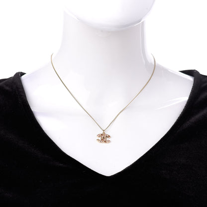 Chanel Crystal CC Necklace Gold Multicolor 2 of 5