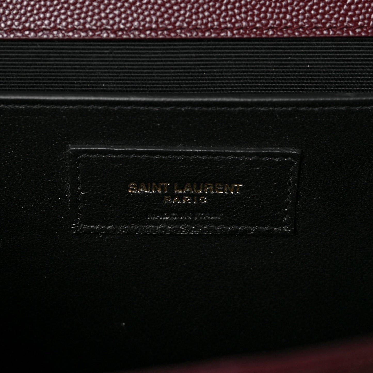 Grain De Poudre Textured Mixed Matelasse Medium Triquilt Monogram Satchel Rouge Legion