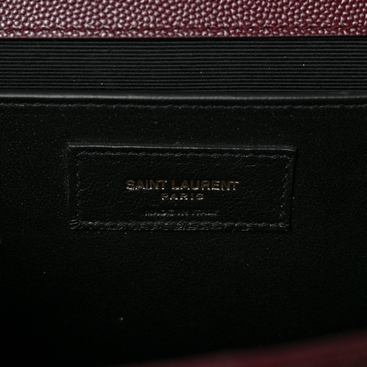 Saint Laurent Grain De Poudre Textured Mixed Matelasse Medium Triquilt Monogram Satchel Rouge Legion 6 of 8