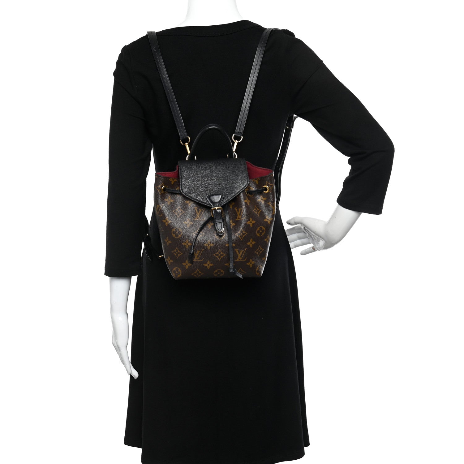Louis Vuitton Monogram BB Montsouris NM Backpack Black 2 of 11