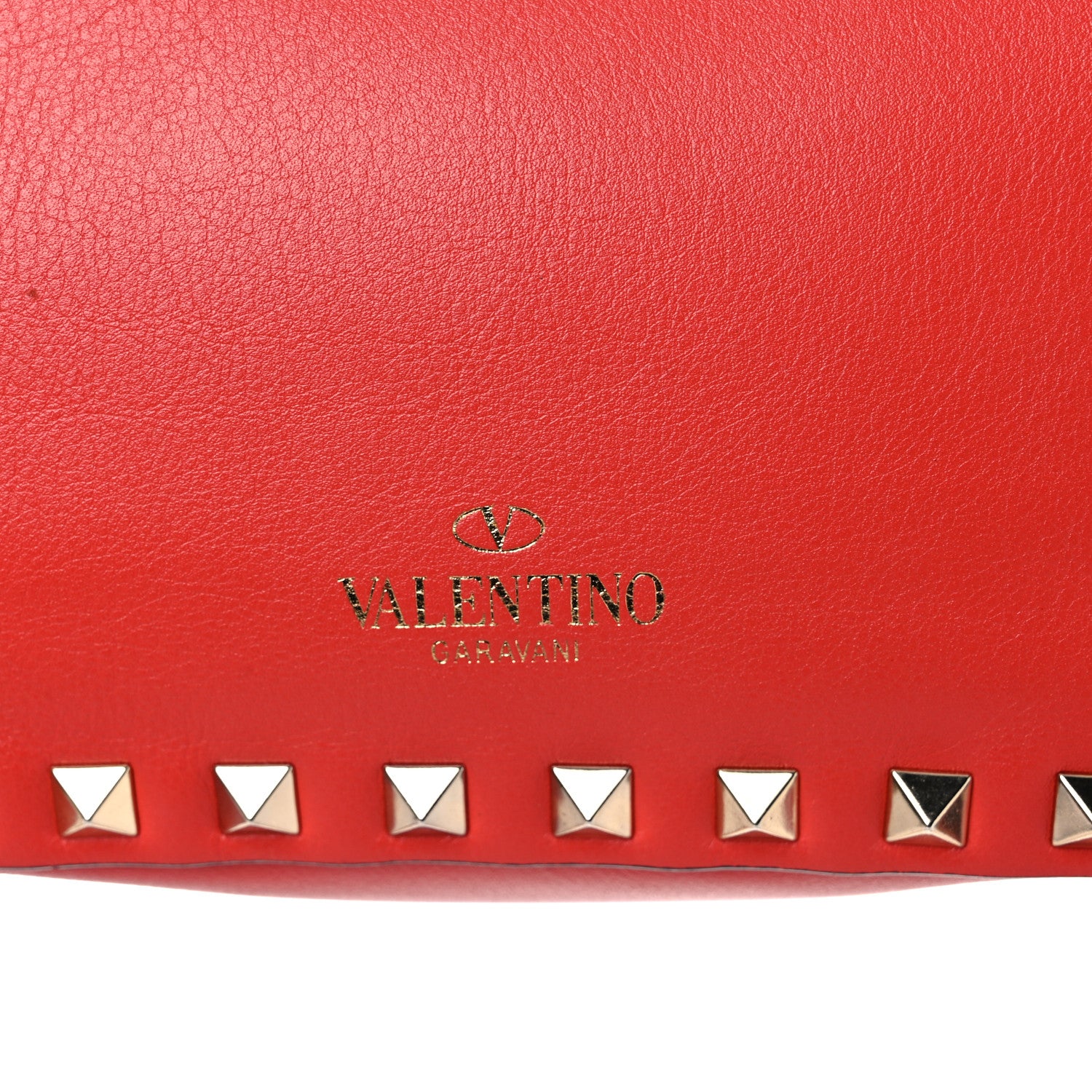 Valentino Garavani Vitello Mini Rockstud Tote Red 14 of 16