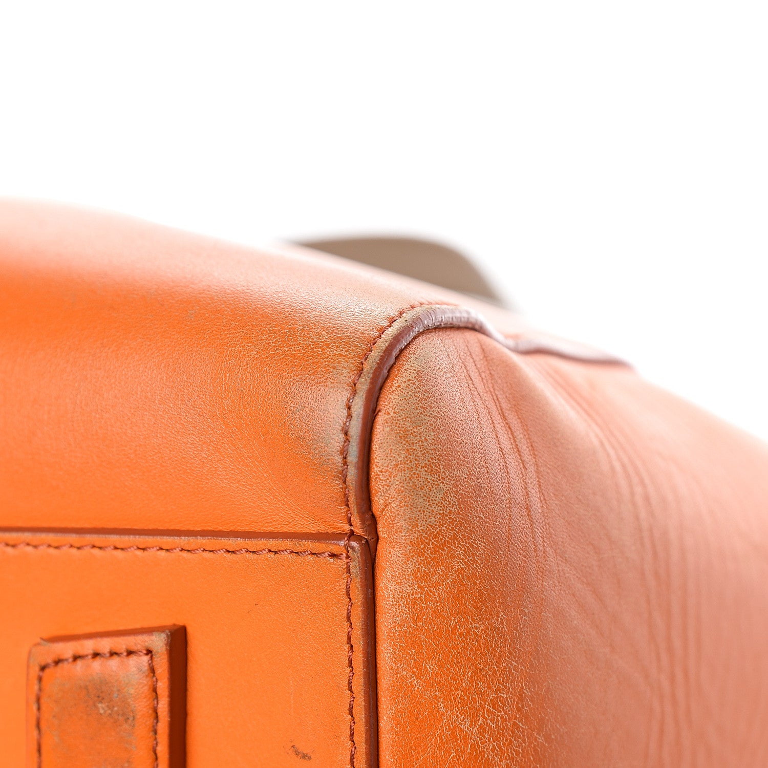 Givenchy Smooth Calfskin Medium Bi-Color Antigona Orange Beige 14 of 17
