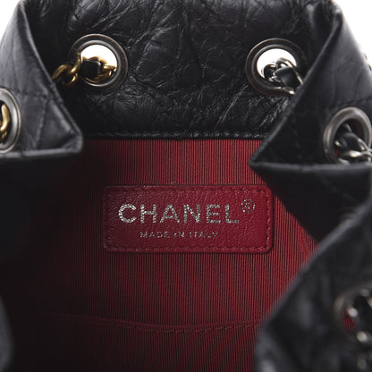Chanel Aged Calfskin Quilted Small Gabrielle Backpack Black 7 of 9