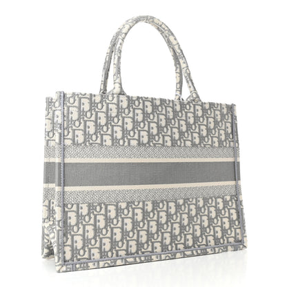 Christian Dior Oblique Medium Book Tote Grey 2 of 4