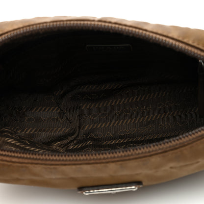 Prada Tessuto Nylon Saffiano Wristlet Cacao 5 of 6