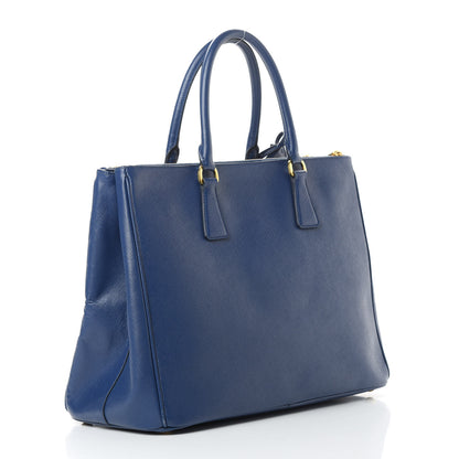 Prada Saffiano Large Galleria Double Zip Tote Cobalto 3 of 16