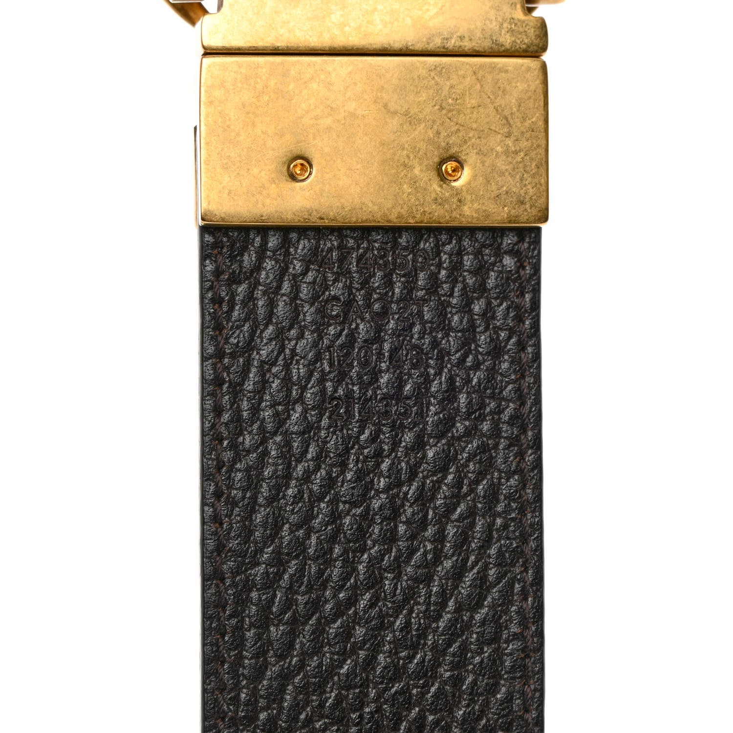 Gucci Calfskin Double G Reversible 37mm Belt 120 48 Black Cocoa 8 of 10