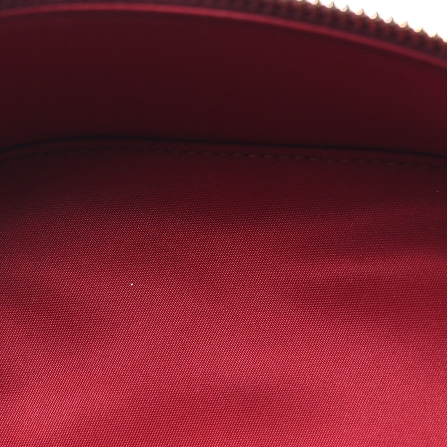 Patent Leather Bamboo Mini Vanity Bag Burgundy